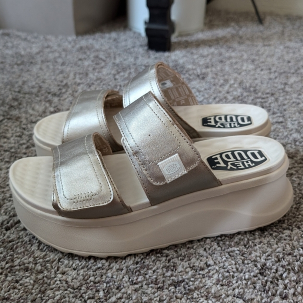 Hey Dude Platform Sandals